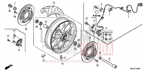 RUOTA ANTERIORE CBR1000RRC di 2012